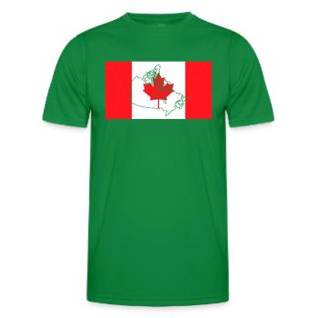 Canada - T-shirt sport Homme - vert - Devant - AI Model Male 178 dark (178cm)