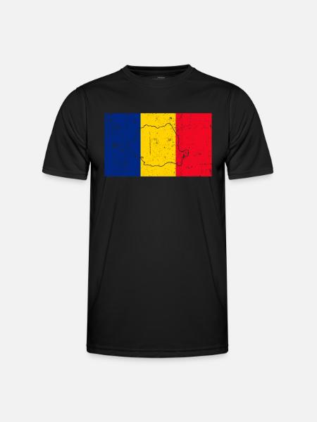 Romania - Men's Functional T-Shirt - black