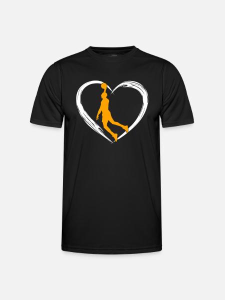 basketball love - Men's Functional T-Shirt - black