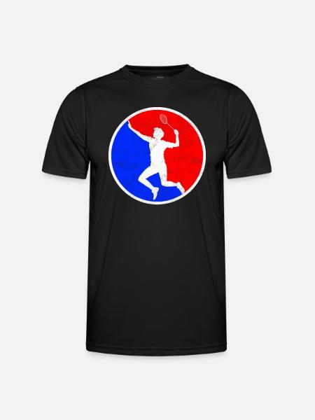 Badminton Logo - Men's Functional T-Shirt - black