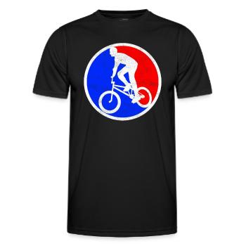 bmx logo - Männer Funktions-T-Shirt - Schwarz - Vorne - AI Model Male 178 dark (178cm)