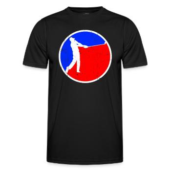 Golf Logo - Männer Funktions-T-Shirt - Schwarz - Vorne - AI Model Male 178 dark (178cm)