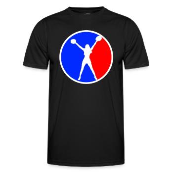 logo de cheerleading - T-shirt sport Homme - noir - Devant - AI Model Male 178 dark (178cm)