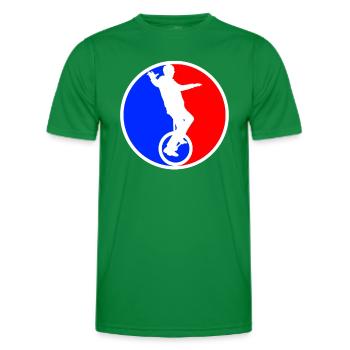 Logo de monocycle - T-shirt sport Homme - vert - Devant - AI Model Male 178 dark (178cm)