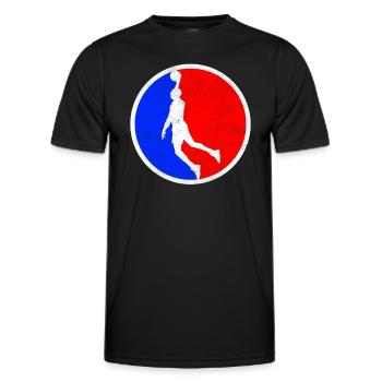 Basketball Logo - Männer Funktions-T-Shirt - Schwarz - Vorne - AI Model Male 178 dark (178cm)
