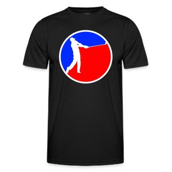 Golf Logo - Men's Functional T-Shirt - black - Front - AI Model Male 178 dark (178cm)