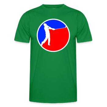 Golf Logo - Men's Functional T-Shirt - kelly green - Front - AI Model Male 178 dark (178cm)