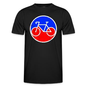 Bicycle Logo - Men's Functional T-Shirt - black - Front - AI Model Male 178 dark (178cm)
