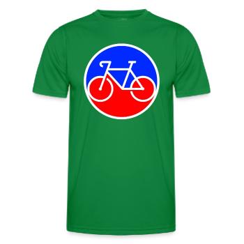 Logo du vélo - T-shirt sport Homme - vert - Devant - AI Model Male 178 dark (178cm)