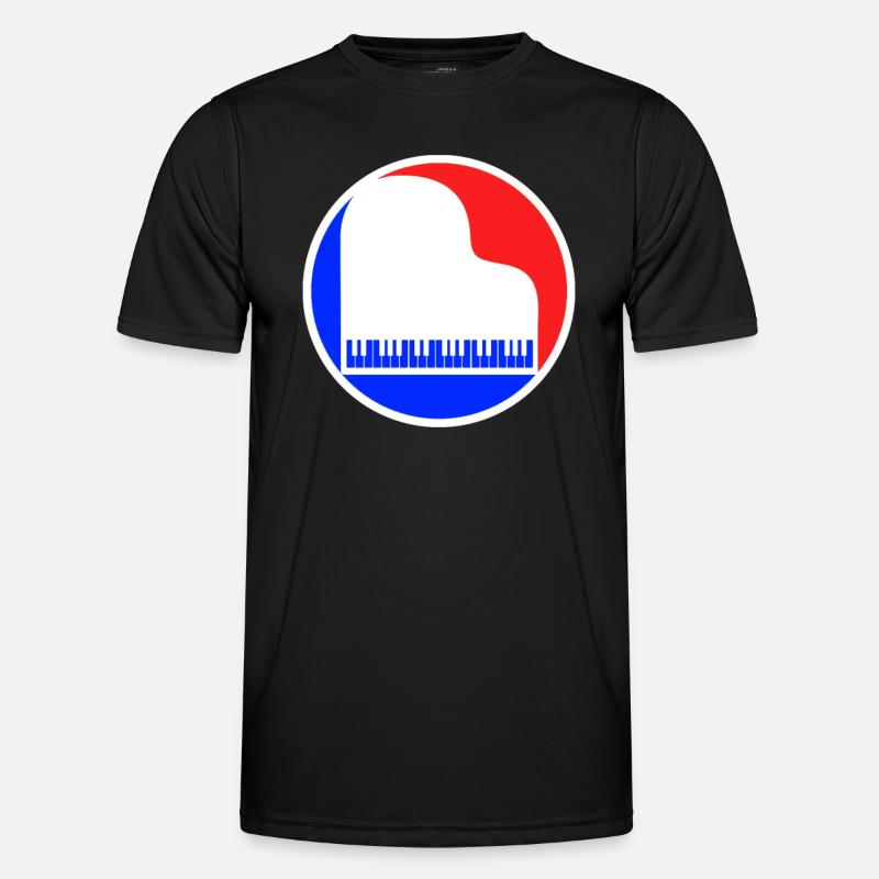 Piano Logo - Men's Functional T-Shirt - black