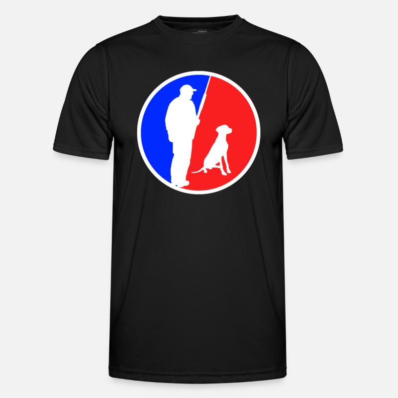 Jagd Logo - Männer Funktions-T-Shirt - Schwarz