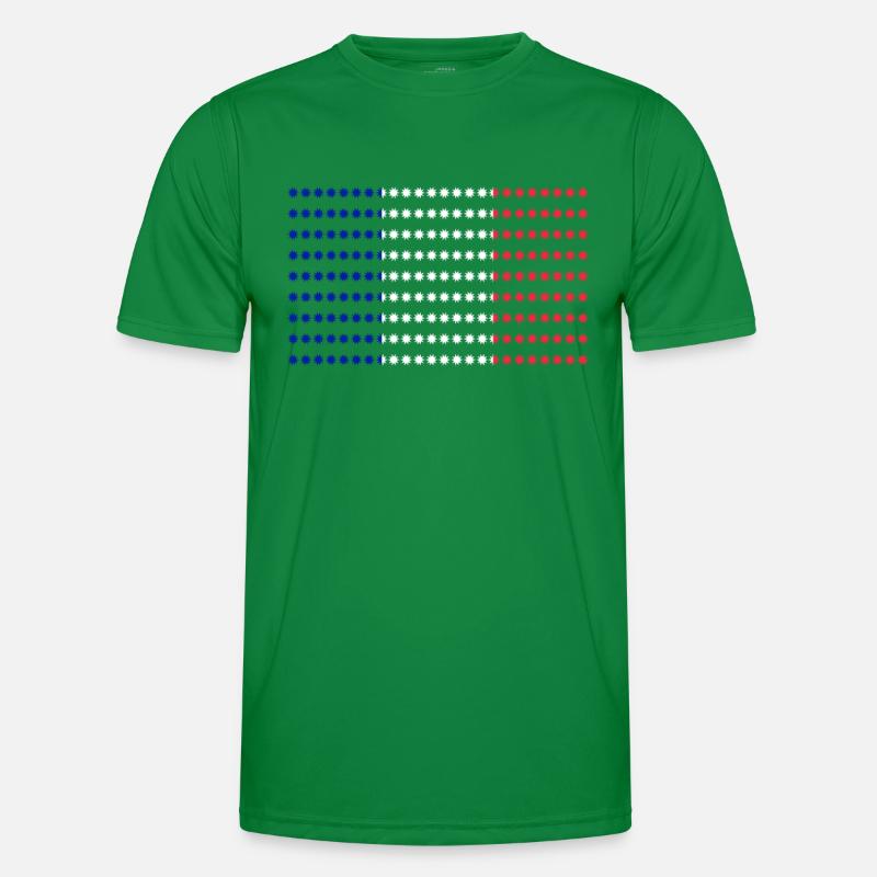 Français drapeau T-shirt sport Homme
