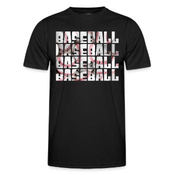 baseball - Männer Funktions-T-Shirt - Schwarz - Vorne - AI Model Male 178 dark (178cm)