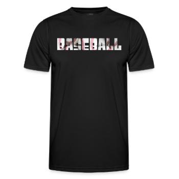 baseball - Männer Funktions-T-Shirt - Schwarz - Vorne - AI Model Male 178 dark (178cm)