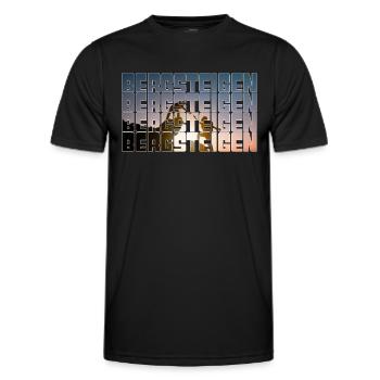 alpinisme - T-shirt sport Homme - noir - Devant - AI Model Male 178 dark (178cm)
