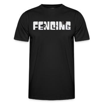 Escrime - T-shirt sport Homme - noir - Devant - AI Model Male 178 dark (178cm)