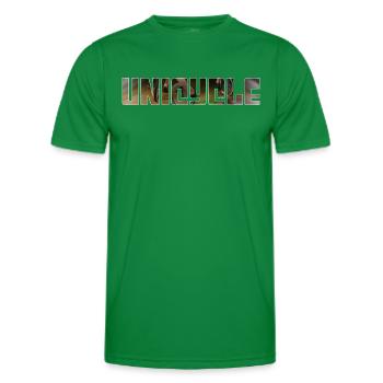 Monocycle - T-shirt sport Homme - vert - Devant - AI Model Male 178 dark (178cm)