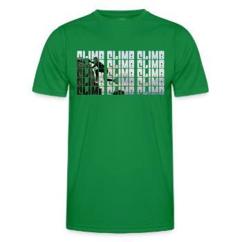 klettern - Männer Funktions-T-Shirt - Kelly Green - Vorne - AI Model Male 178 dark (178cm)