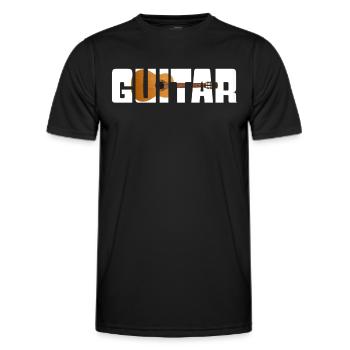 Gitarre - Männer Funktions-T-Shirt - Schwarz - Vorne - AI Model Male 178 dark (178cm)