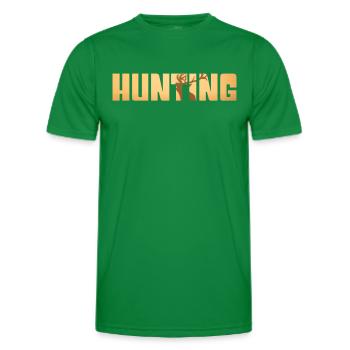 Hunt - Men's Functional T-Shirt - kelly green - Front - AI Model Male 178 dark (178cm)