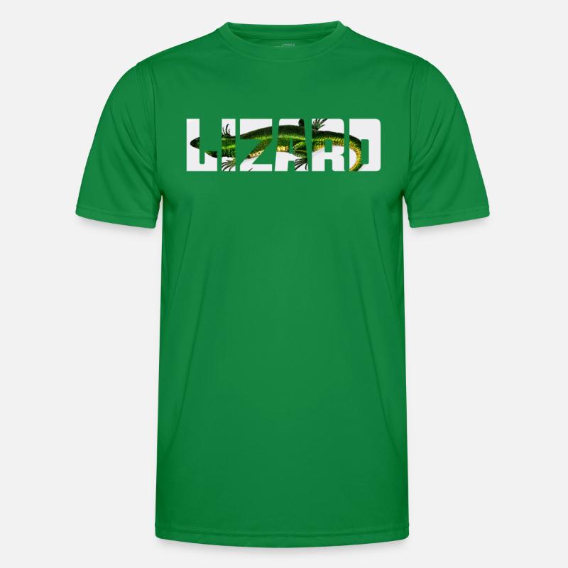 Eidechse Männer Funktions-T-Shirt