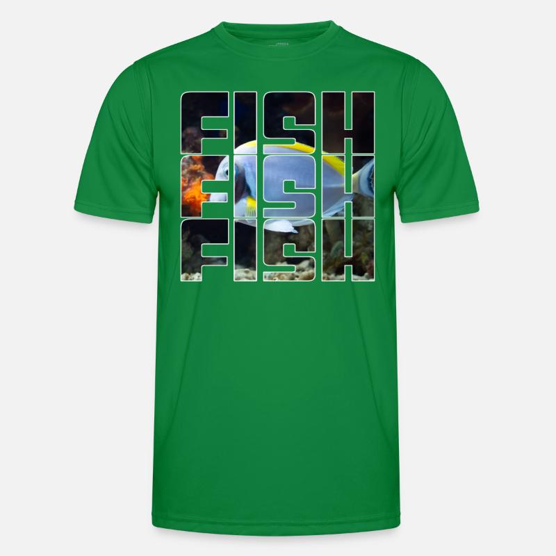 Fisch Männer Funktions-T-Shirt