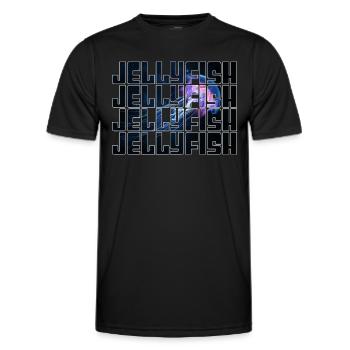 Qualle - Männer Funktions-T-Shirt - Schwarz - Vorne - AI Model Male 178 dark (178cm)
