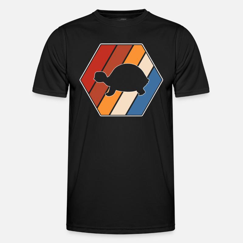 Turtle Retro - Men's Functional T-Shirt - black