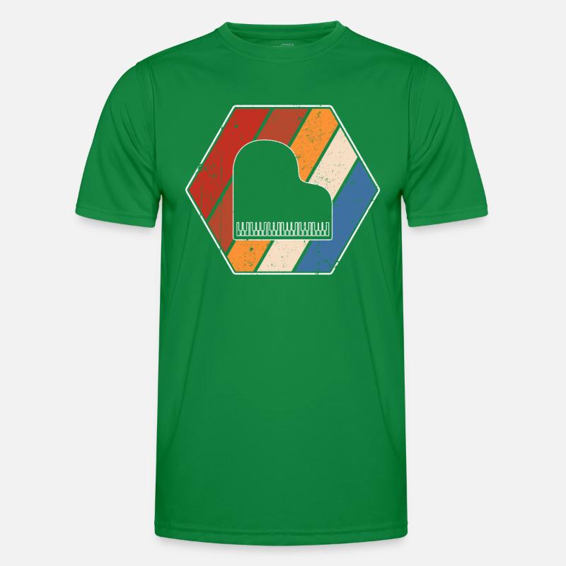 Klavier Retro Männer Funktions-T-Shirt