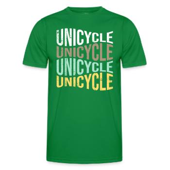 Monocycle - T-shirt sport Homme - vert - Devant - AI Model Male 178 dark (178cm)