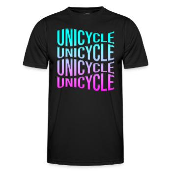 Monocycle - T-shirt sport Homme - noir - Devant - AI Model Male 178 dark (178cm)