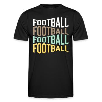football - Männer Funktions-T-Shirt - Schwarz - Vorne - AI Model Male 178 dark (178cm)