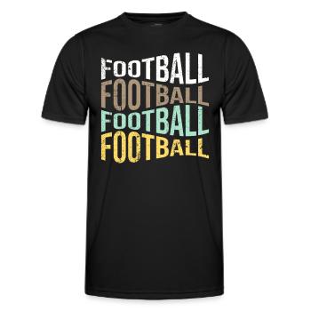 football - Männer Funktions-T-Shirt - Schwarz - Vorne - AI Model Male 178 dark (178cm)