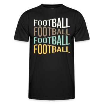 football - Männer Funktions-T-Shirt - Schwarz - Vorne - AI Model Male 178 dark (178cm)