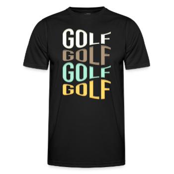 golfe - T-shirt sport Homme - noir - Devant - AI Model Male 178 dark (178cm)