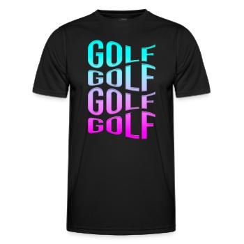 golfe - T-shirt sport Homme - noir - Devant - AI Model Male 178 dark (178cm)