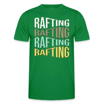 rafting - Men's Functional T-Shirt - kelly green - Front - AI Model Male 178 dark (178cm)