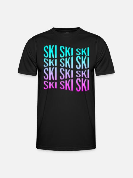 ski - T-shirt sport Homme - noir
