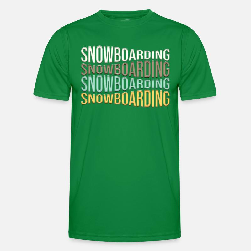 snowboarden Männer Funktions-T-Shirt