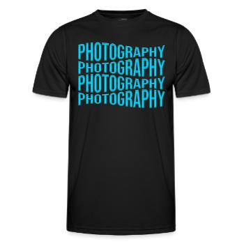 Fotografie - Männer Funktions-T-Shirt - Schwarz - Vorne - AI Model Male 178 dark (178cm)