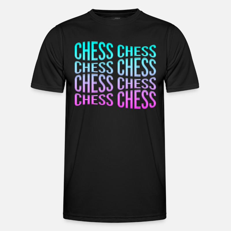 Schach - Männer Funktions-T-Shirt - Schwarz
