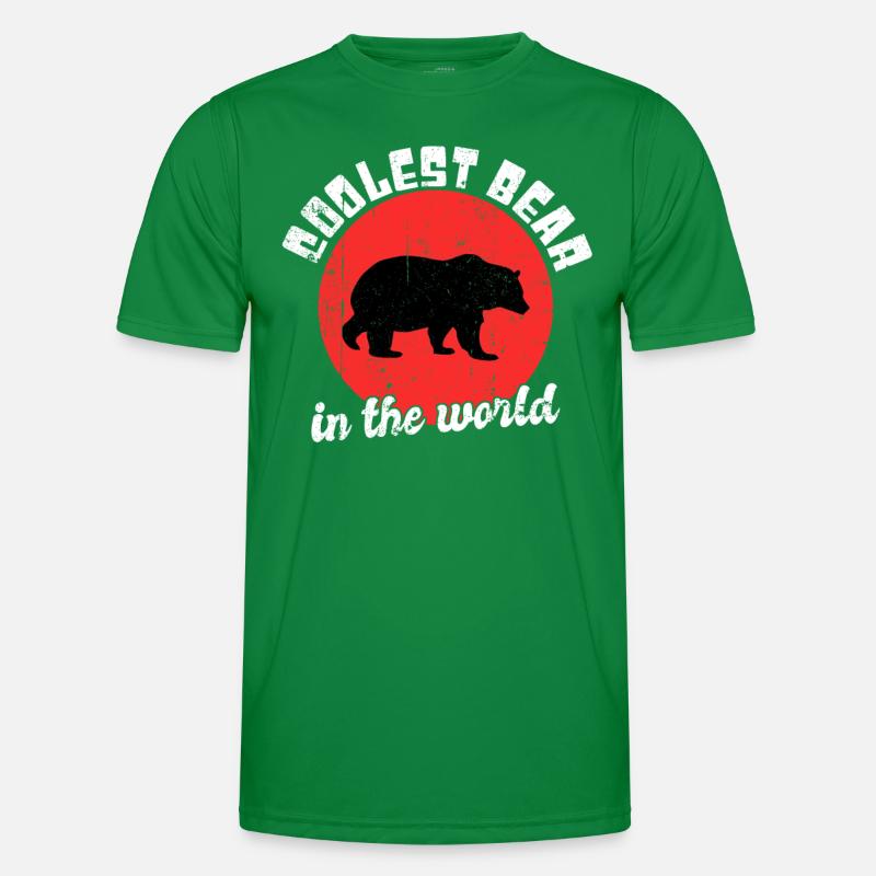 Cooler Bär Spruch Männer Funktions-T-Shirt