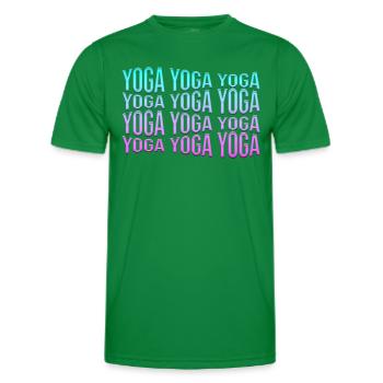 Yoga - T-shirt sport Homme - vert - Devant - AI Model Male 178 dark (178cm)
