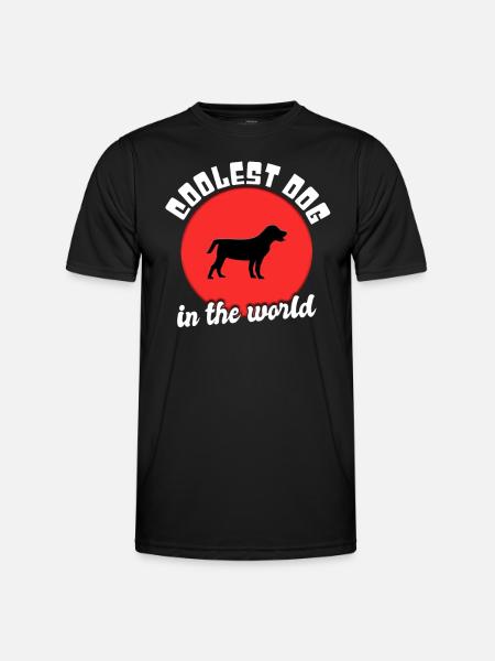 Cool dog saying - Men's Functional T-Shirt - black