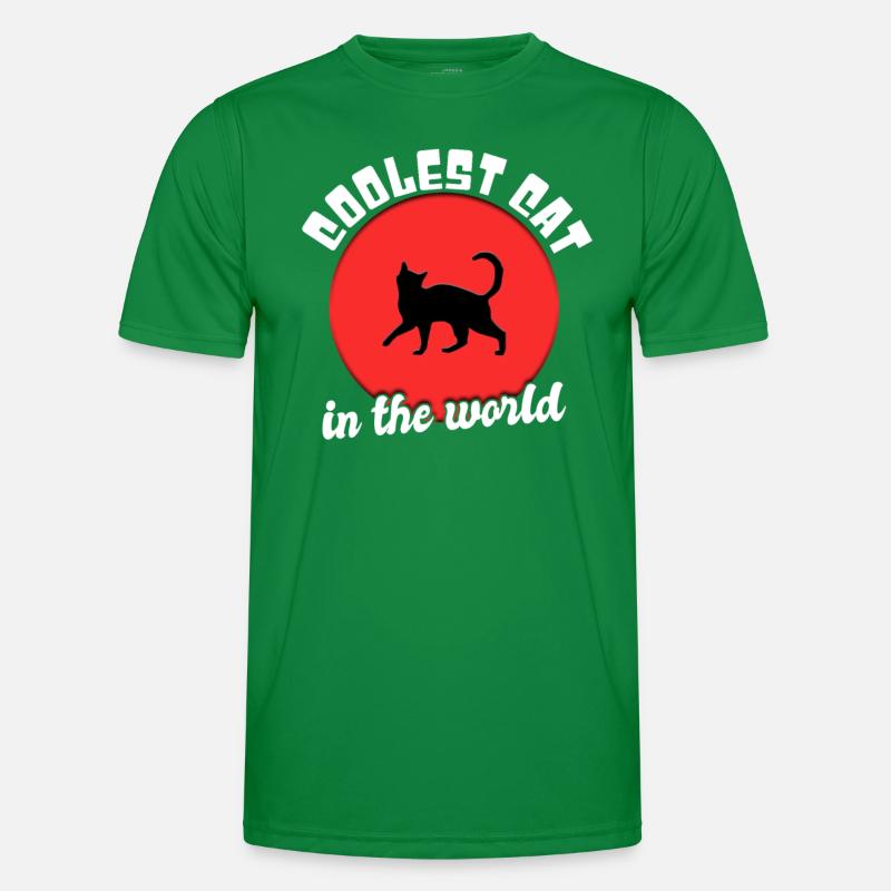 Coole Katze Spruch Männer Funktions-T-Shirt
