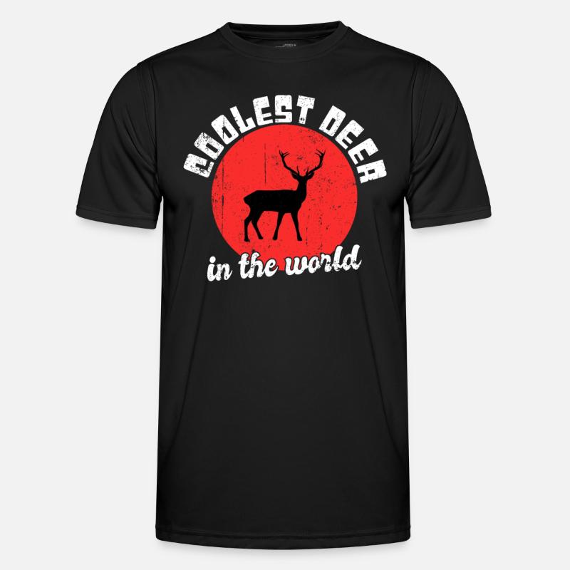 Cooler Hirsch Spruch - Männer Funktions-T-Shirt - Schwarz