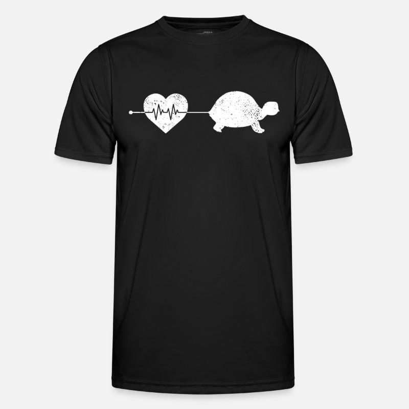 Turtle heartbeat - Men's Functional T-Shirt - black