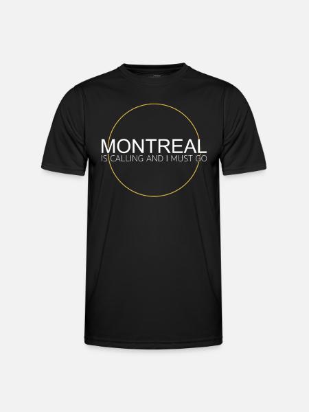 Montreal Saying - Men's Functional T-Shirt - black