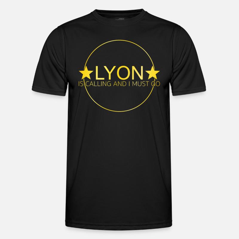 Lyon Spruch Männer Funktions-T-Shirt