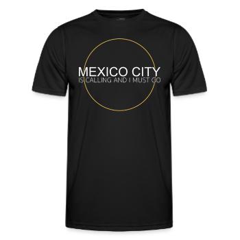 Citation de Mexico - T-shirt sport Homme - noir - Devant - AI Model Male 178 dark (178cm)